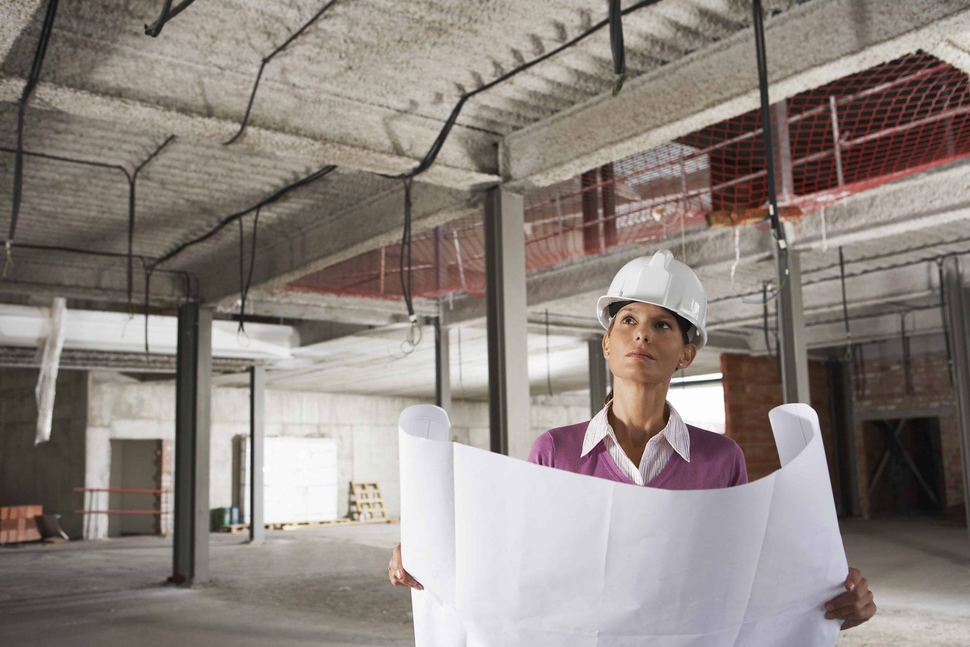 Businesswoman at Construction Site