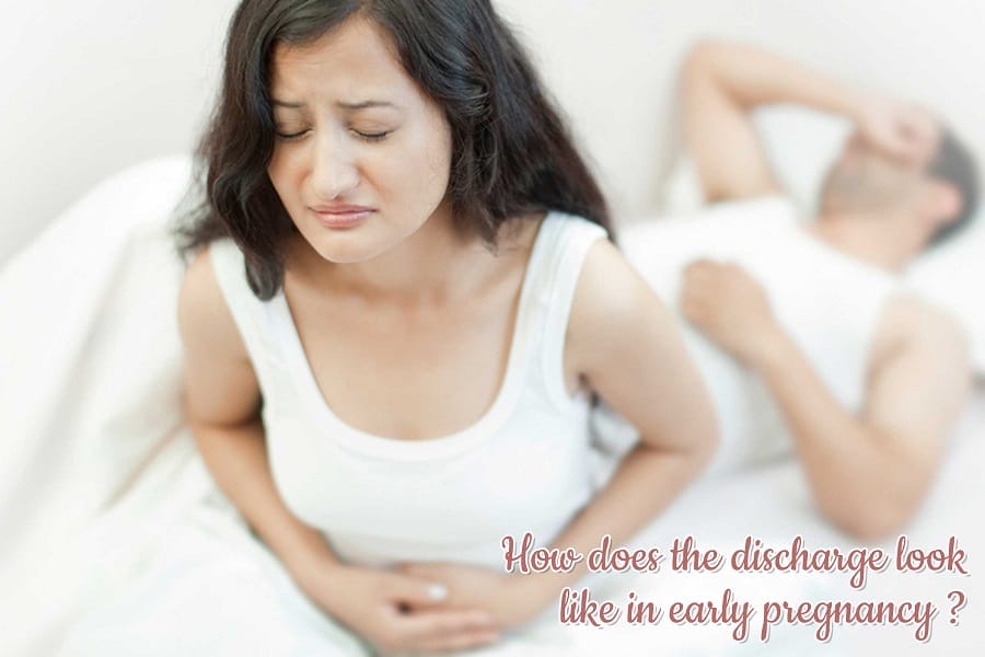 How does the discharge look like in early pregnancy