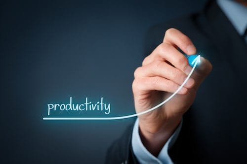 Manager (businessman, coach, leadership) plan to increase company productivity.