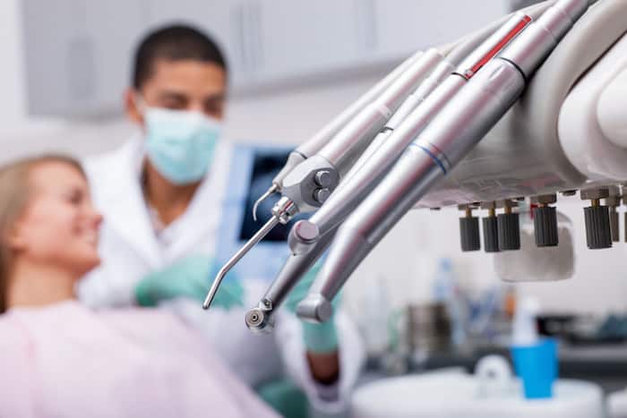 Dental drills and instruments close up