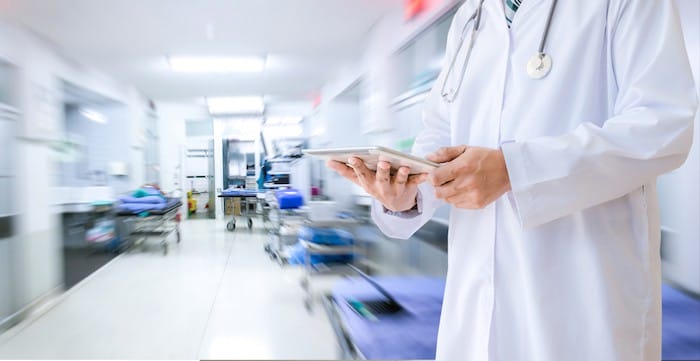 Medical the doctor healthcare and medicine concept in the hospital