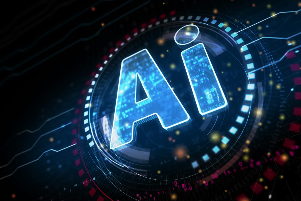 Illustration of the words A.I. (artificial intelligence)