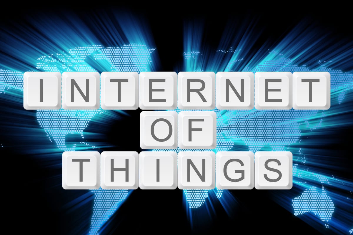 Illustration of the words Internet of Things (IoT)