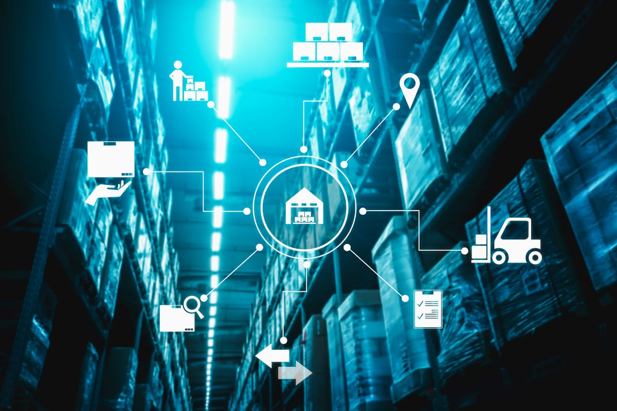 Illustration of a supply chain