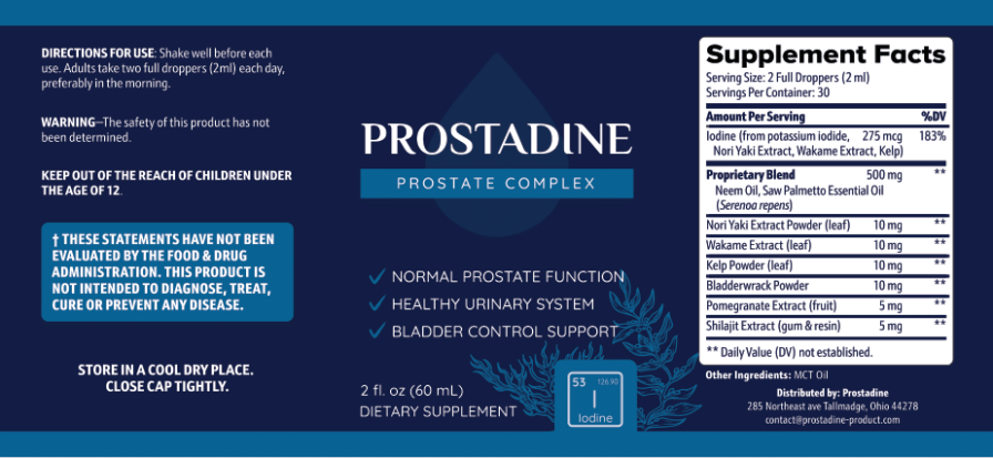 prostadine label