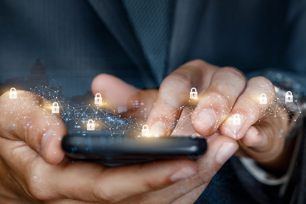 A person downloading Surfshark VPN app on their device