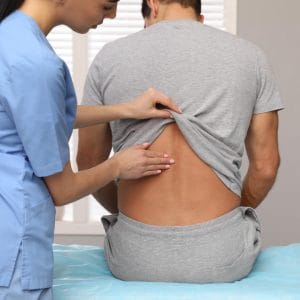 back pain after a recent trauma