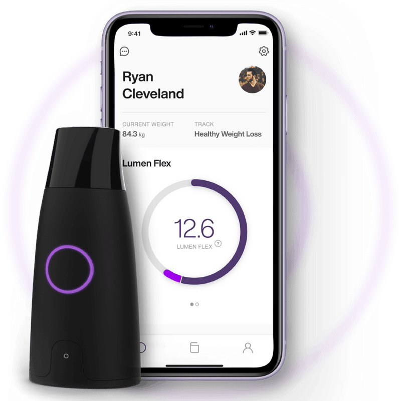 Lumen Reviews 2023: A Comprehensive Analysis of Metabolism Tracker 9 A person using a Lumen app, an app that accompanies the Lumen device