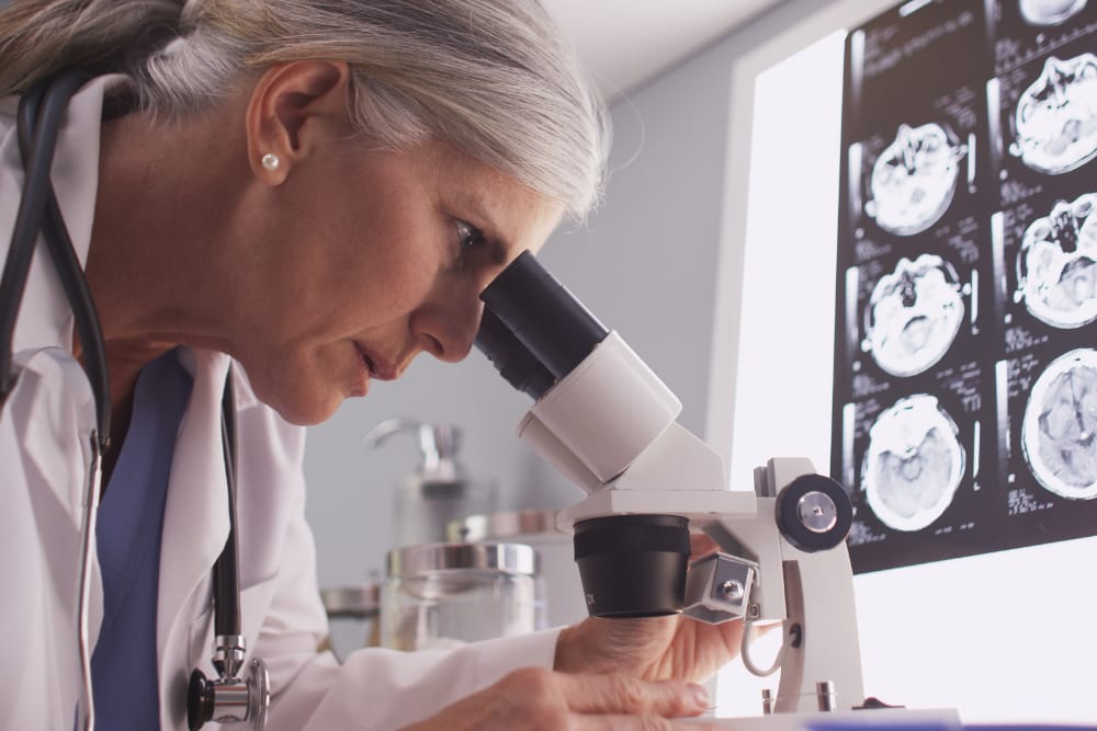 Illustration of a person traveling to see a neurologist