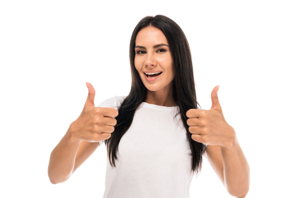 An image showing a satisfied customer giving ProDentim a thumbs up, reflecting positive ProDentim reviews