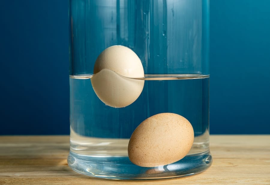 7 Simple Ways to Test Hard-Boiled Egg Freshness 1 egg float water fresh